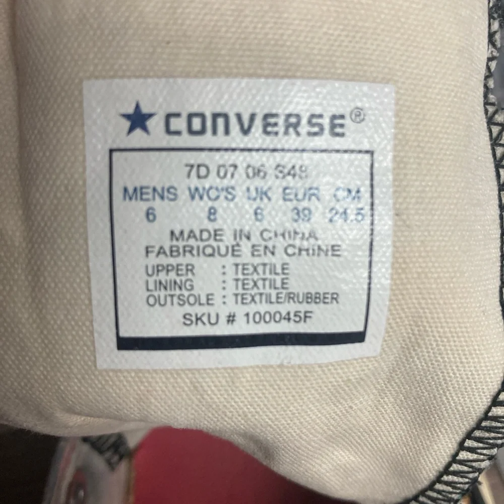 Vintage Converse Size 6 Custom Graffiti Chuck Taylor All Star High Top, Artisan - Picture 12 of 16